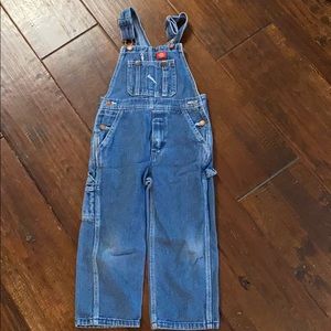 Dickies boys denim overalls